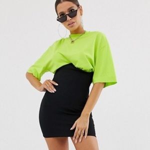 NWOT Fashionkilla bodycon skirt with corset detail